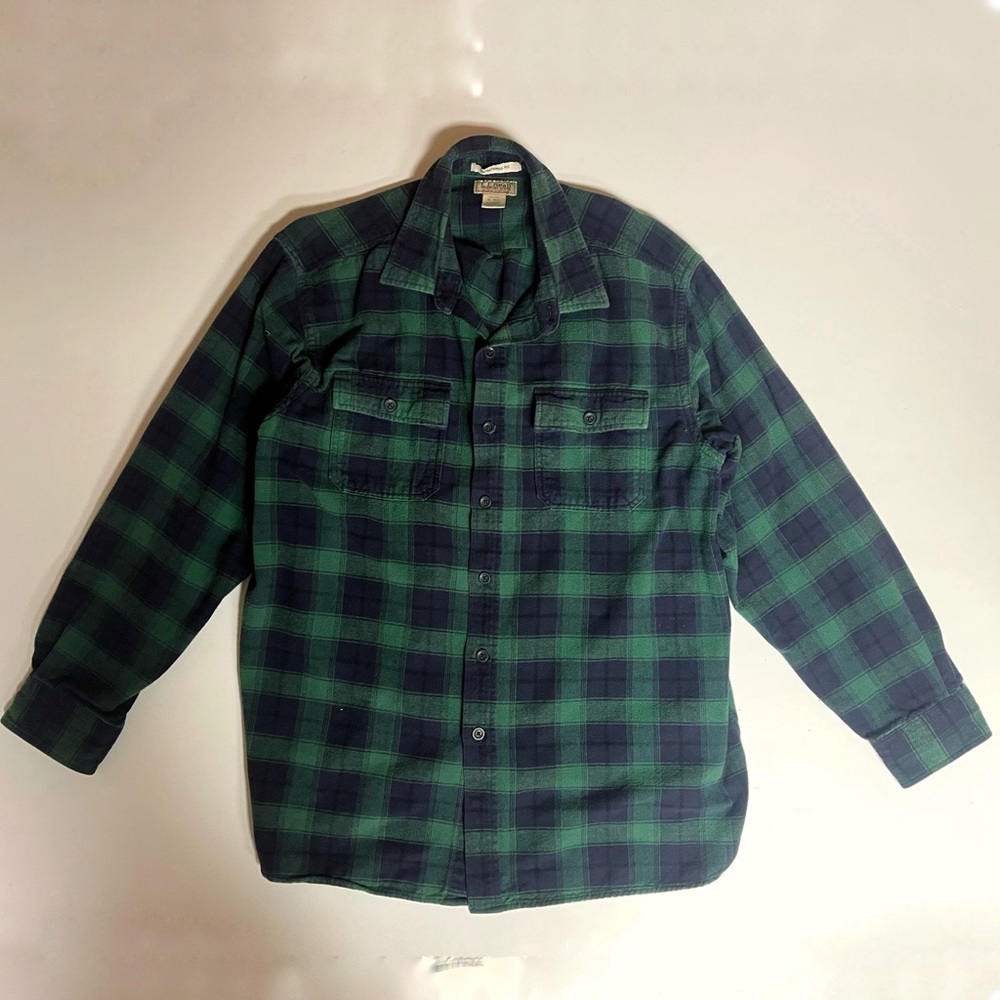 L.L Bean Traditional Fit Chamois Flannel Shirt